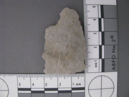 Biface mid-section with scale
