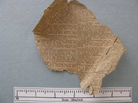 Newspaper fragment c 07/05/1946
