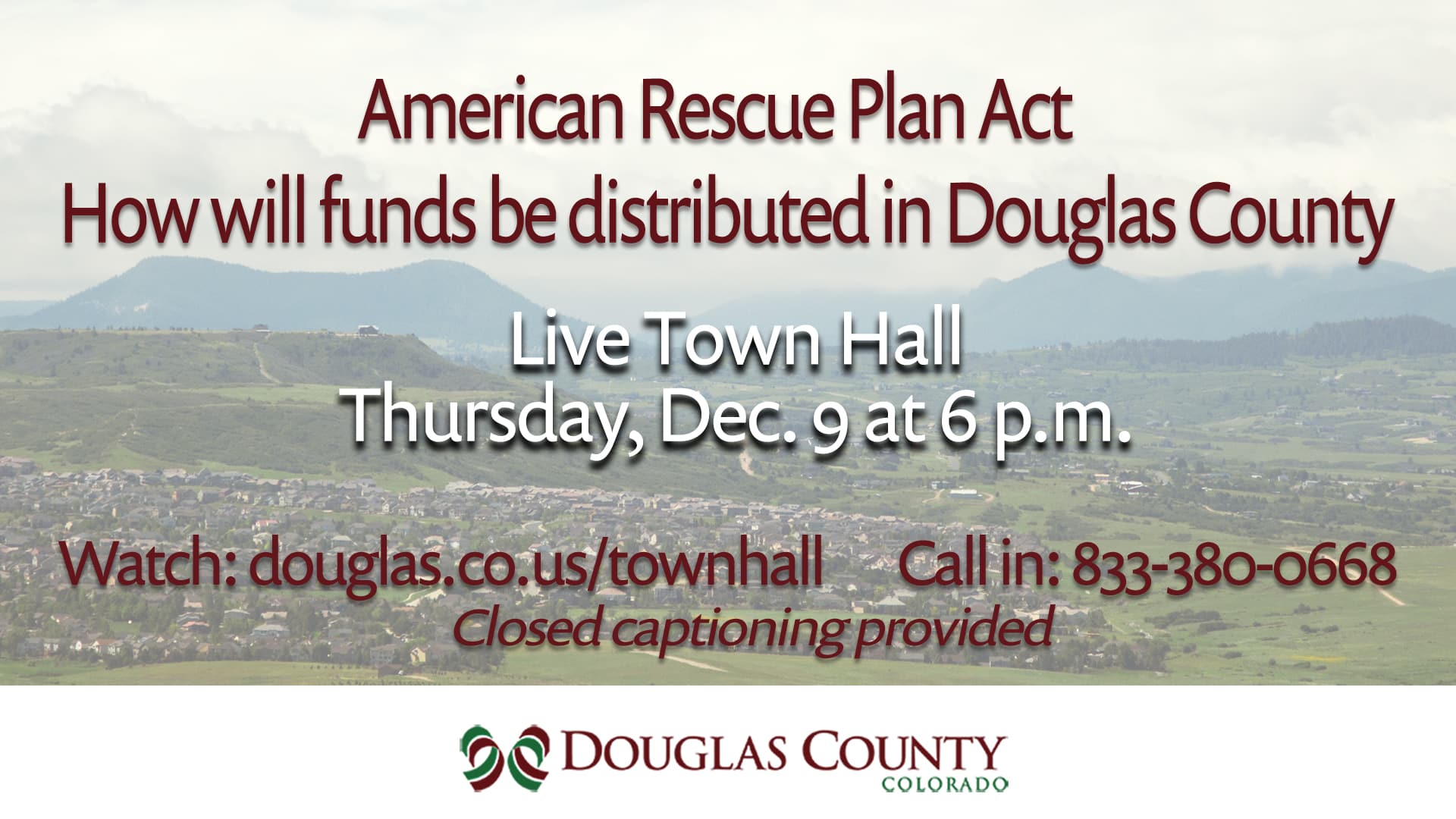 ARPA Live Town Hall